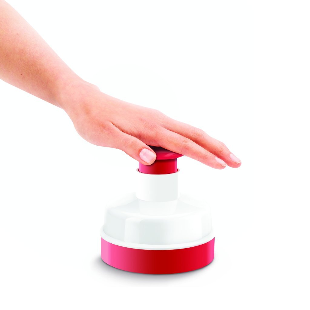 Metaltex Metaltex Kitchen Aiders Hamburgerpers 11 cm Rouge blanc