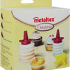 Metaltex Metaltex Decoration Set Dolceforno 9 x 7 cm transparent