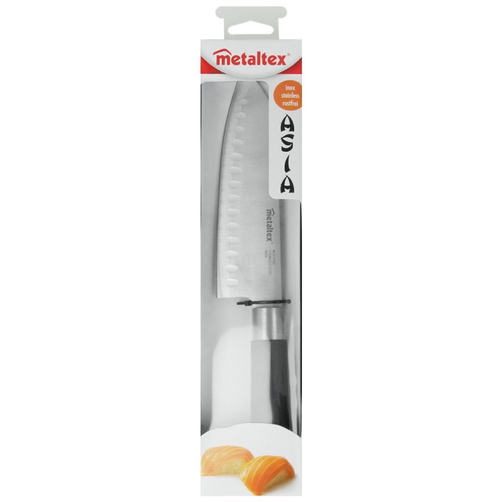 Metaltex Metaltex Asie Santokumes 30 cm en acier inoxydable noir