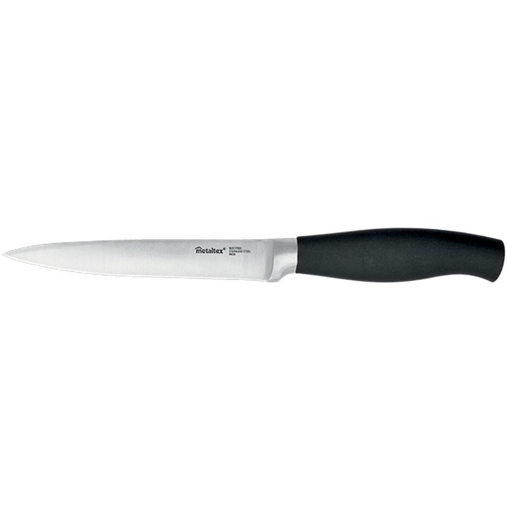 Metaltex Metaltex Comfort Kitchen Couteau de 23 cm en acier inoxydable noir