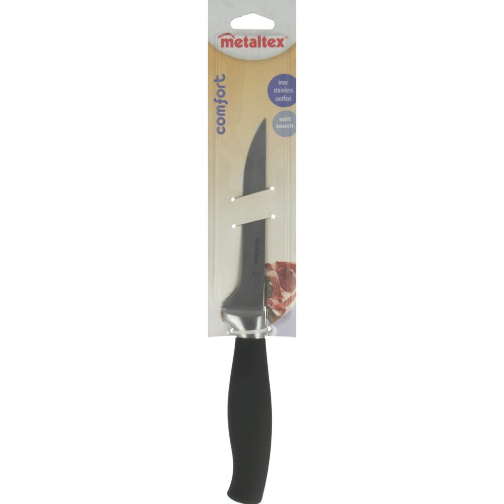 Metaltex Metaltex Comfort Meat Couteau de viande 28 cm en acier inoxydable noir