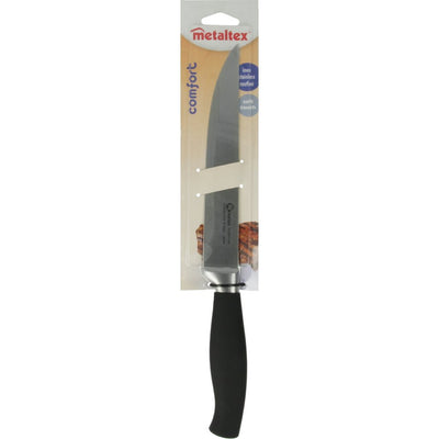 Metaltex Metaltex Comfort Meat Couteau de viande 33 cm en acier inoxydable noir
