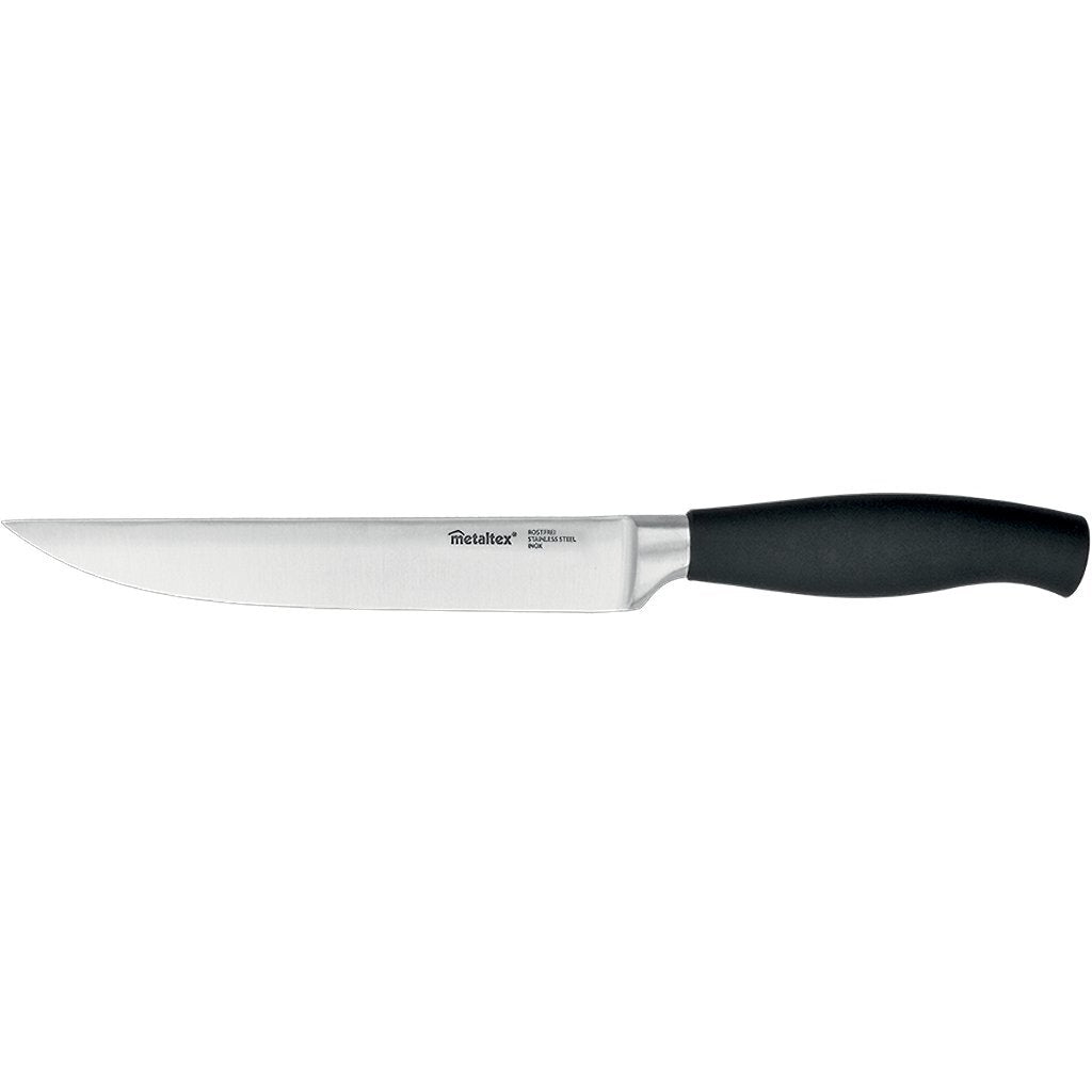 Metaltex Metaltex Comfort Meat Couteau de viande 33 cm en acier inoxydable noir