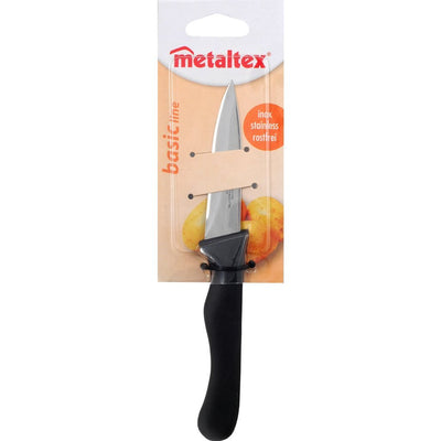 Metaltex Metaltex Basic Line Kitchen Couteau 21,5 cm en acier inoxydable noir