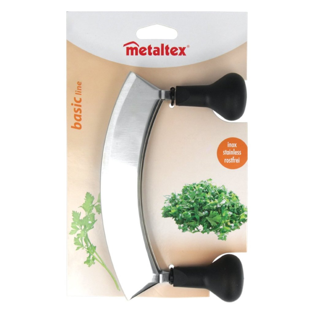 Metaltex Metaltex Couper couteau avec doubles couteaux en acier inoxydable noir
