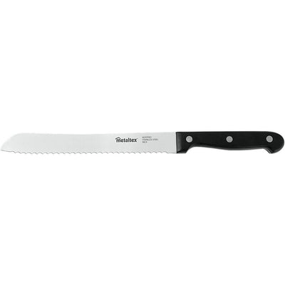 Metaltex Metaltex Professional Broodmes 32,5 cm en acier inoxydable noir