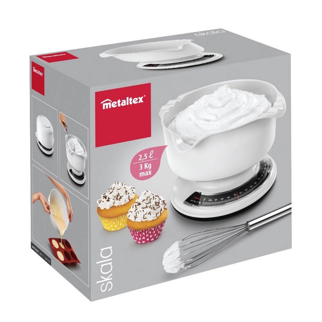 Metaltex Metaltex Skala Mechanical Kitchen Scale blanc