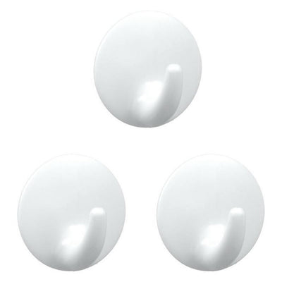 Metaltex Metaltex Adhesive crochets 3 pièces blanches