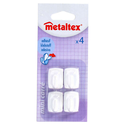 Metaltex Metaltex Square Slice Crochets 4 morceaux de blanc