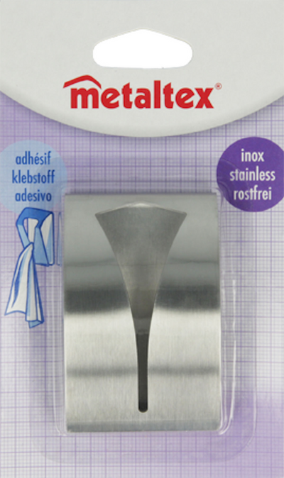 Metaltex Metaltex Towel porte-serviette auto-acier inoxydable adhésif