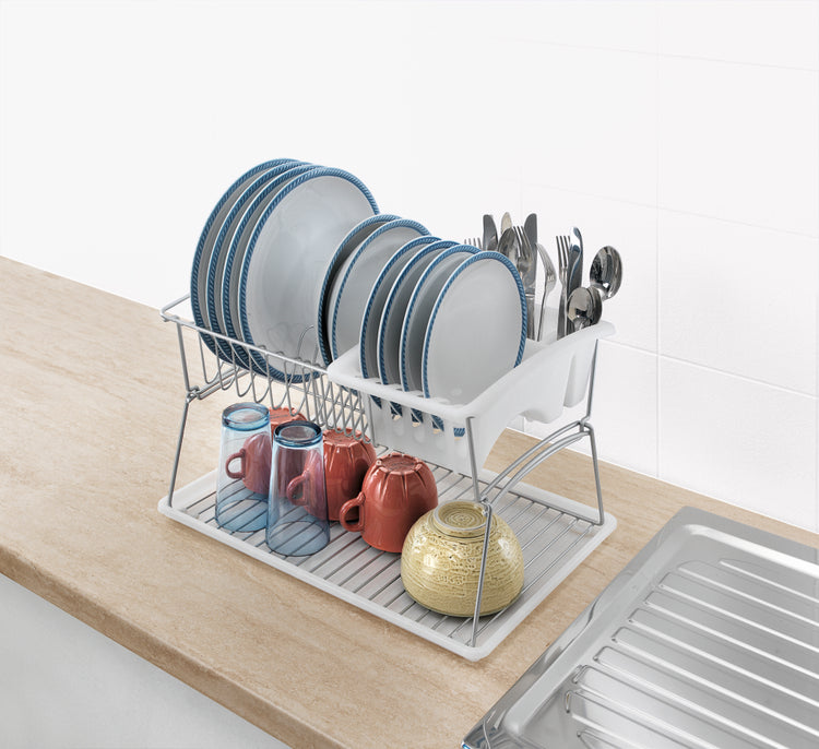 Tomado-Metaltex Tomado-Metaltex Silver Druiprek 45x31x28cm 2 étages