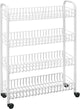 Metaltex Metaltex Salle de bain - Cuisine chariot Snello 84x56cm en acier blanc