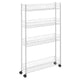 Metaltex Metaltex Fino Rangement de rangement 4 étages 58x16x95 cm blanc