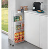 Metaltex Metaltex Fino Rangement de rangement 4 étages 58x16x95 cm blanc