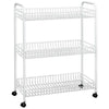 Tomado-Metaltex Tomado-Metaltex Grande Storage Rack sur roues 64x31x84 cm argent