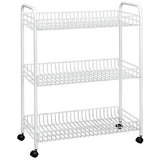 Tomado-Metaltex Tomado-Metaltex Grande Storage Rack sur roues 64x31x84 cm argent - afbeelding 2