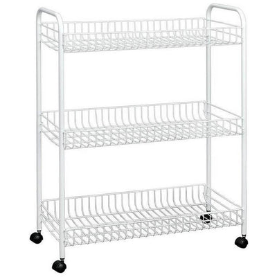 Tomado-Metaltex Tomado-Metaltex Grande Storage Rack sur roues 64x31x84 cm argent