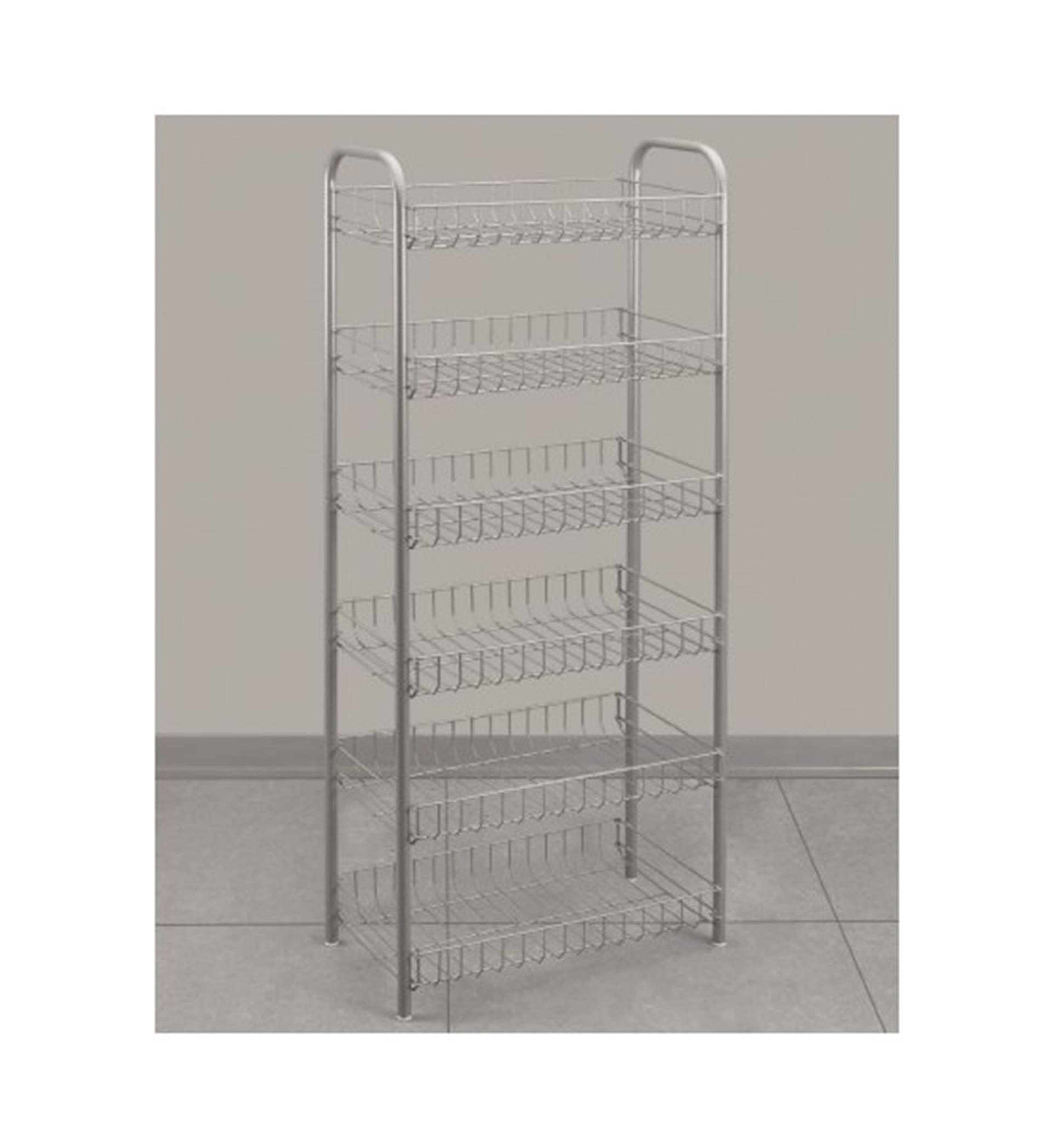 Etagère de rangement Metaltex chromée 6 étages