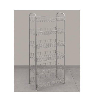 Etagère de rangement Metaltex chromée 6 étages