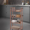 Metaltex Metaltex Trolley Cabinet Ascona 84x41cm en acier cuivre