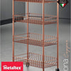 Metaltex Metaltex Trolley Cabinet Ascona 84x41cm en acier cuivre