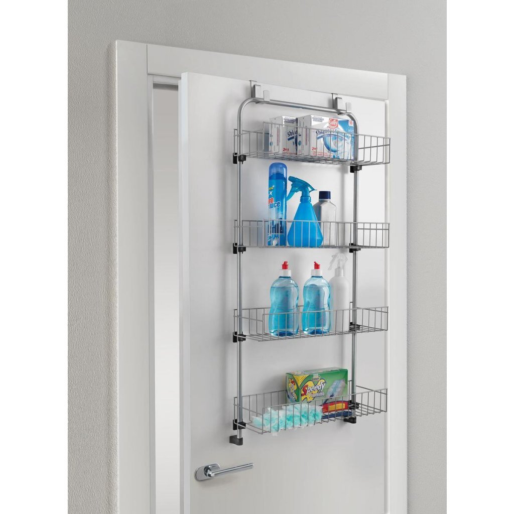 Metaltex Metaltex Porte Rack 4 étages 17x45x103 cm en argent métal