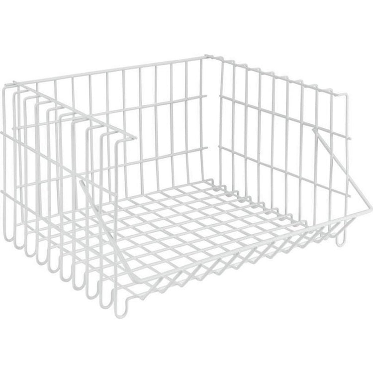 Metaltex Metaltex Bernina Wire Panier empilable 34x27x20 cm blanc