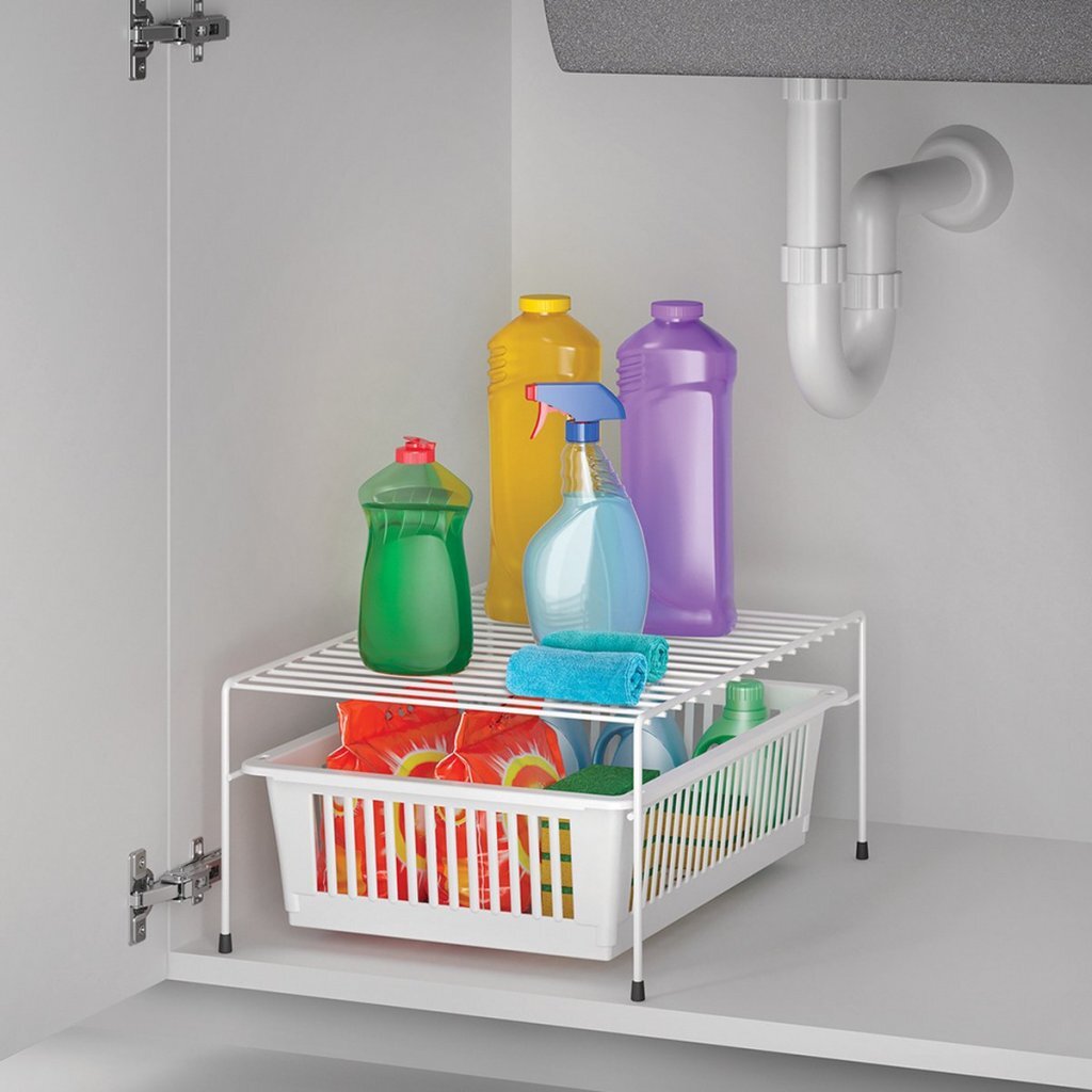 Metaltex Metaltex Rek + panier 33x45x20 cm blanc