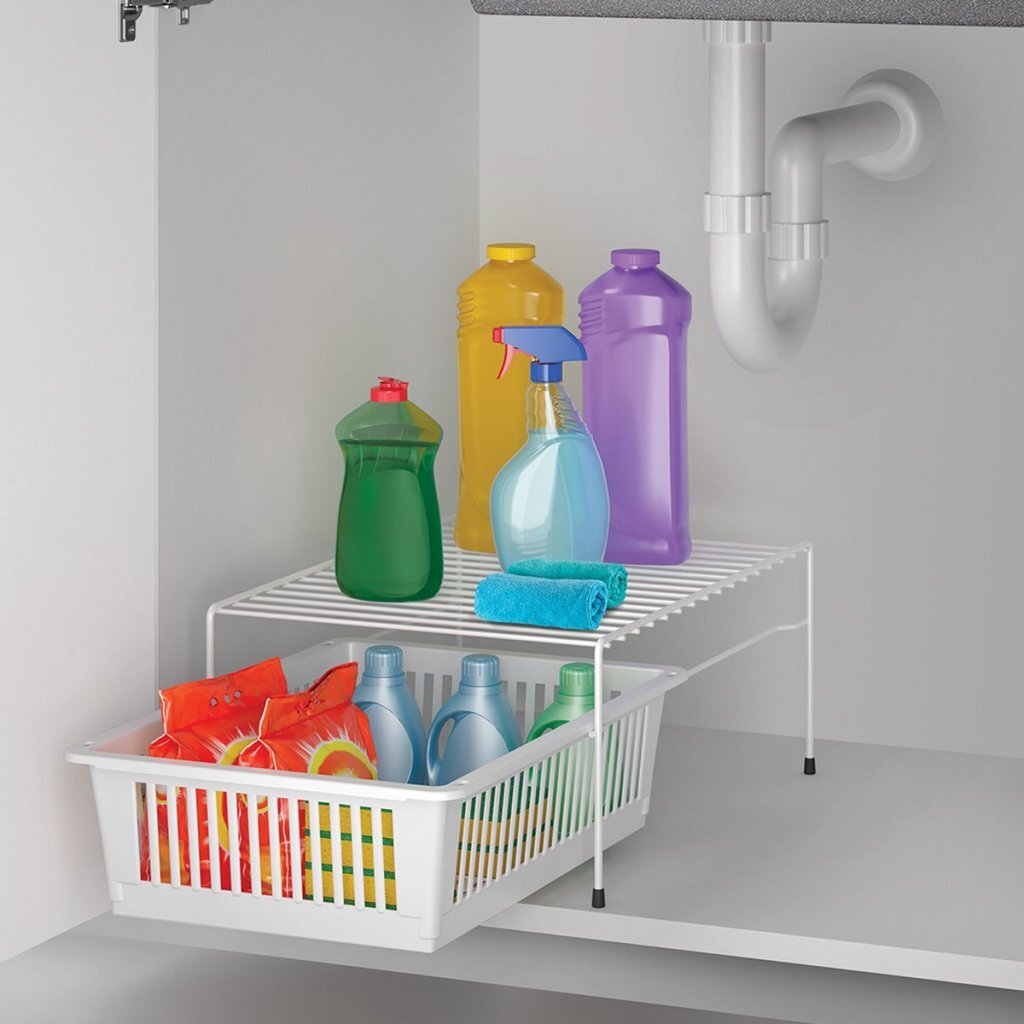 Metaltex Metaltex Rek + panier 33x45x20 cm blanc