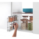 Metaltex Metaltex Space Saver Kitchen extensible d'épices Rack 6x28x22 cm argent - afbeelding 3