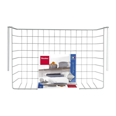 Panier de rangement Metaltex Metaltex Kanguro 40x26x14 cm argent