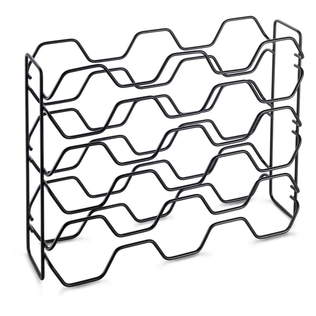 Metaltex Metaltex Bas-Rack Hexagon pour 15 bouteilles 43x12x34 noir