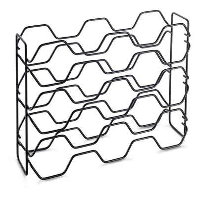 Metaltex Metaltex Bas-Rack Hexagon pour 15 bouteilles 43x12x34 noir
