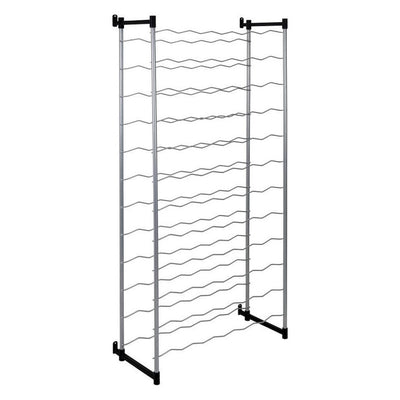 Metaltex Metaltex Bardolino Bottle Rack pour 72 bouteilles 59x26x124 cm argent noir
