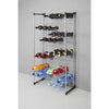Metaltex Metaltex Bardolino Bottle Rack pour 72 bouteilles 59x26x124 cm argent noir