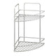 Tomado-Metaltex Tomado Metaltex Reflex Corner Salle de salle de bain 2 étages en argent gris