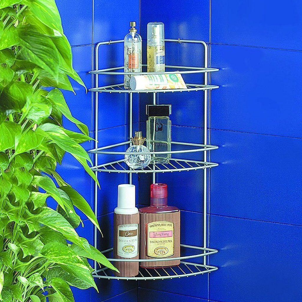 Metaltex Metaltex Reflex Rack de salle de bain 3 étages 23x23x53 cm argent