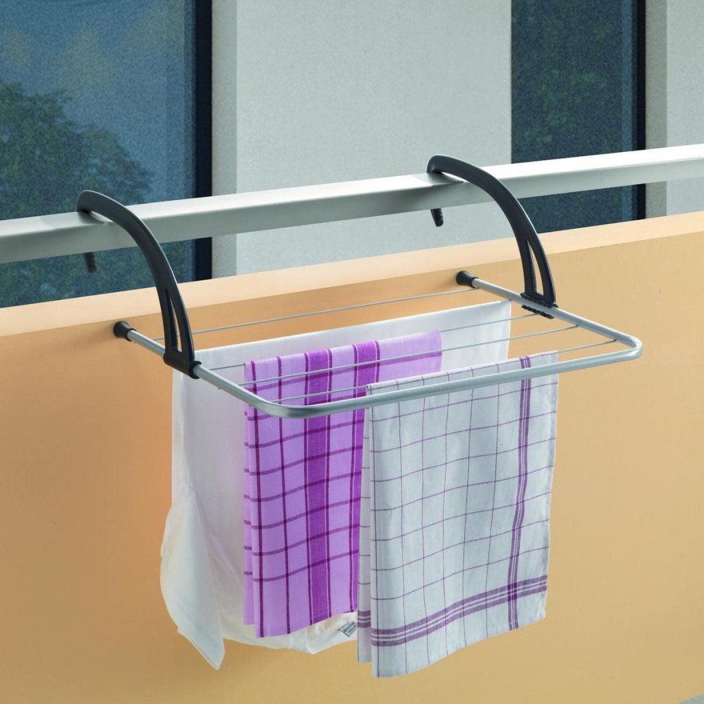Metaltex Metaltex Favonio Radiateur-Balkon Drablek 3 m Drooglijn Silver Black
