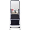 Escaliers ménagers metaltex kappa 3 46x62x136 cm en acier inoxydable gris noir