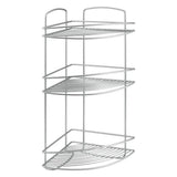 Metaltex Metaltex Onda Corner de salle de bain 3 étages 22x22x53 cm argent - afbeelding 1