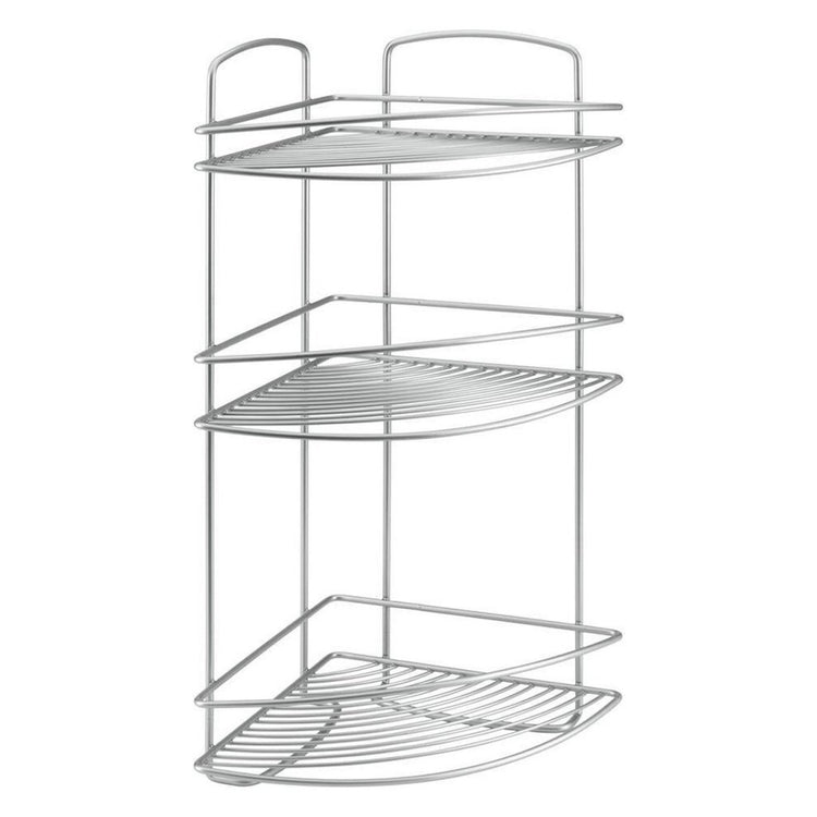 Metaltex Metaltex Onda Corner de salle de bain 3 étages 22x22x53 cm argent