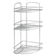 Metaltex Metaltex Onda Corner de salle de bain 3 étages 22x22x53 cm argent