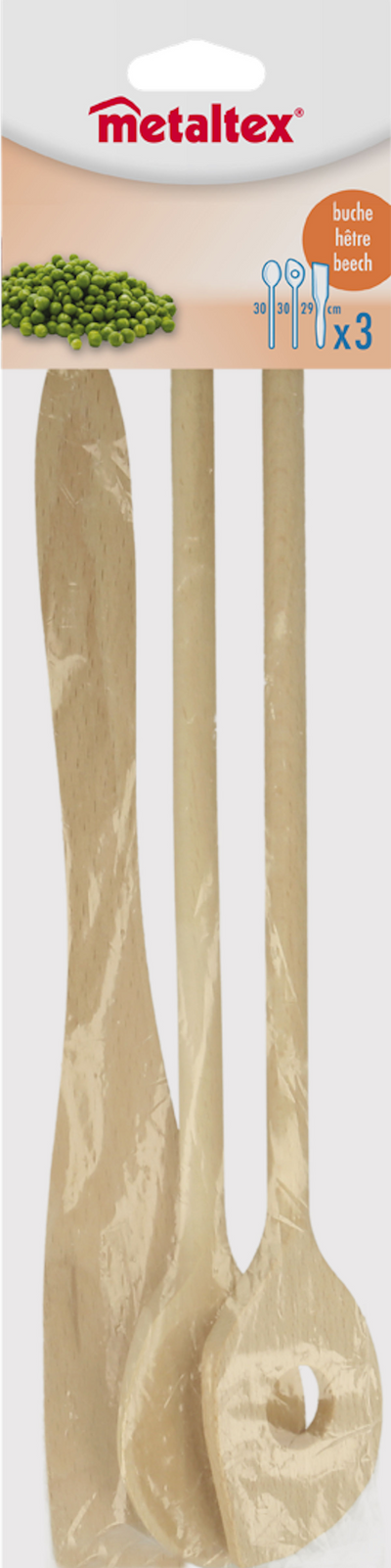 Metaltex spatule louche set 3 pièces 27cm