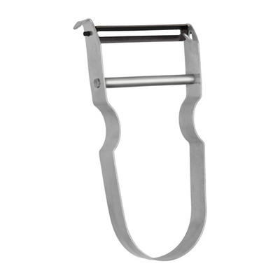 Eplucheur à roulettes Metaltex inox sur carte