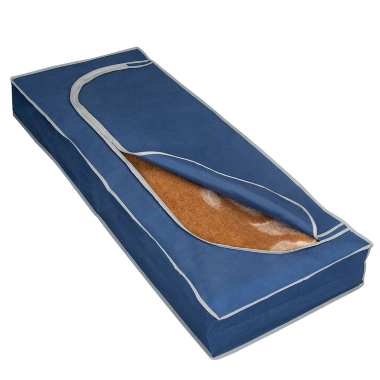 Metaltex Metaltex Couvre-rangement avec fermeture à glissière 120x50x15 cm gris bleu