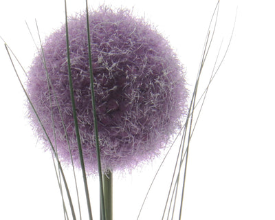 Decoris fleur artificielle allium h66cm violet