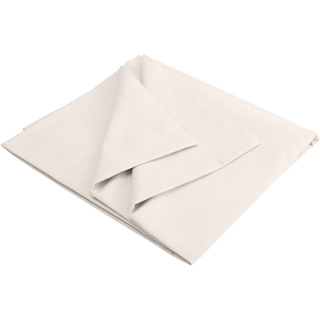 Toile en coton lavée, b: 150 cm, naturel, 5 m 1 boîte