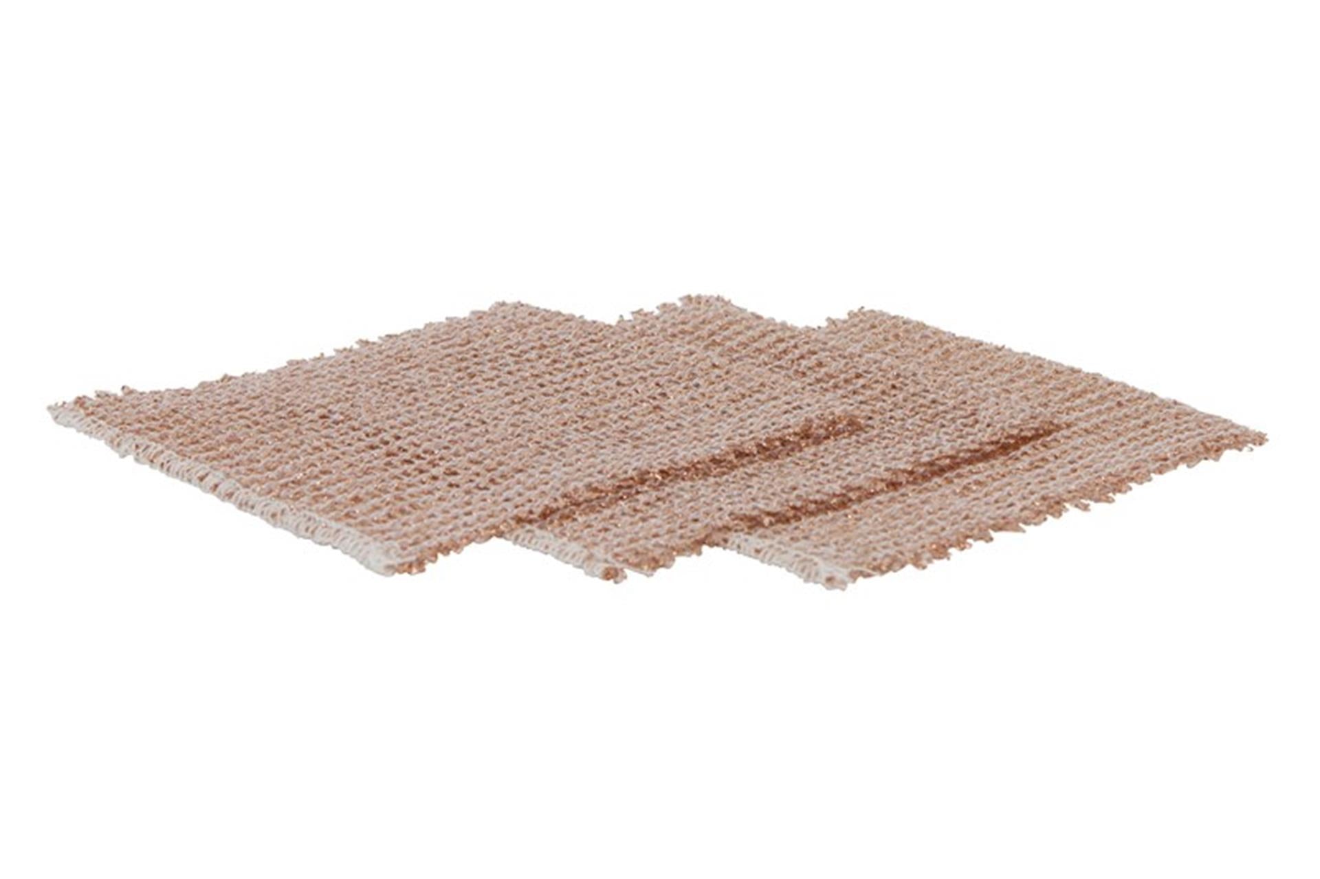 Luva toile de ponçage cuivre 15x15 cm lot de 3