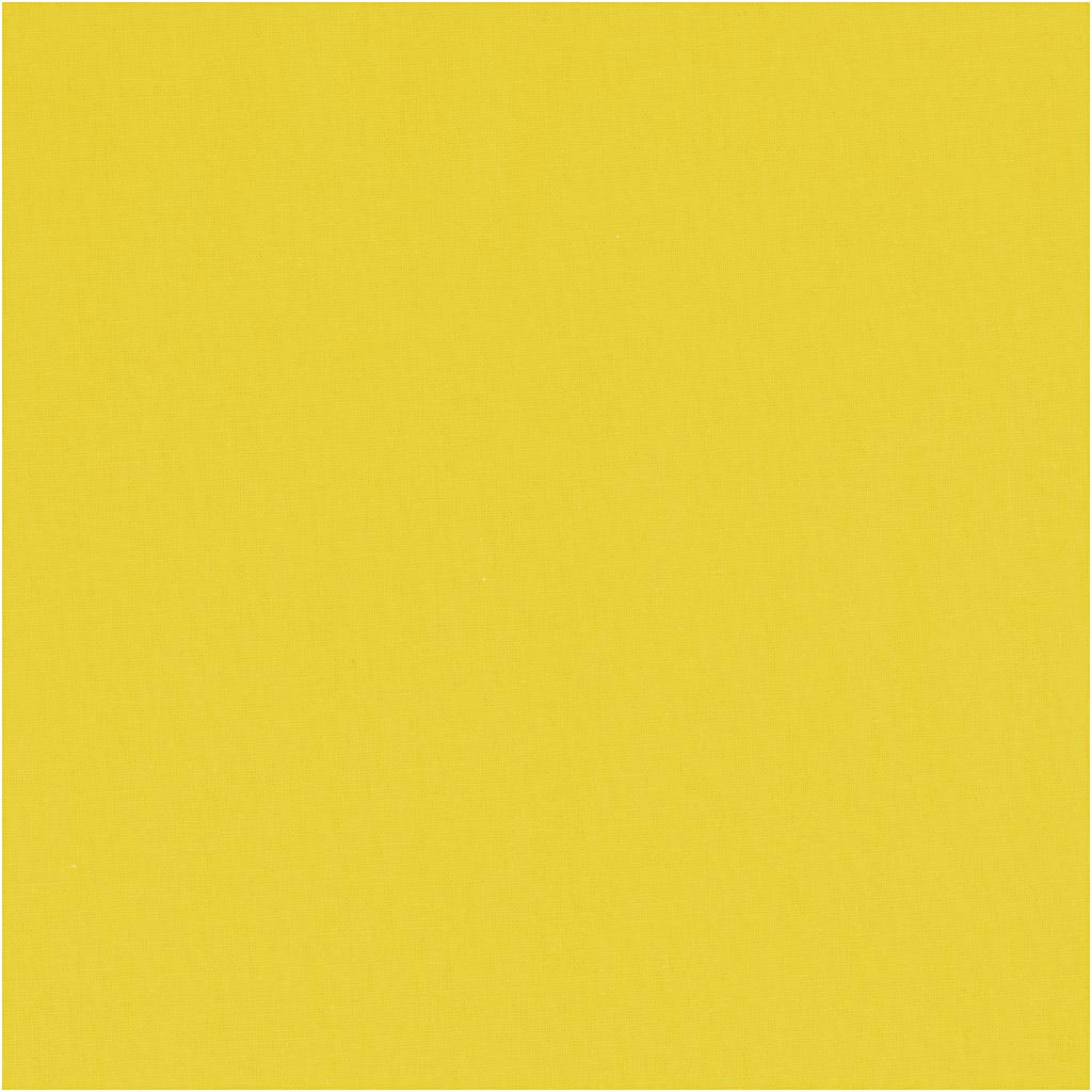 Tissu Creativ company, l: 145 cm, 140 gr, jaune, 5 m 1 boîte
