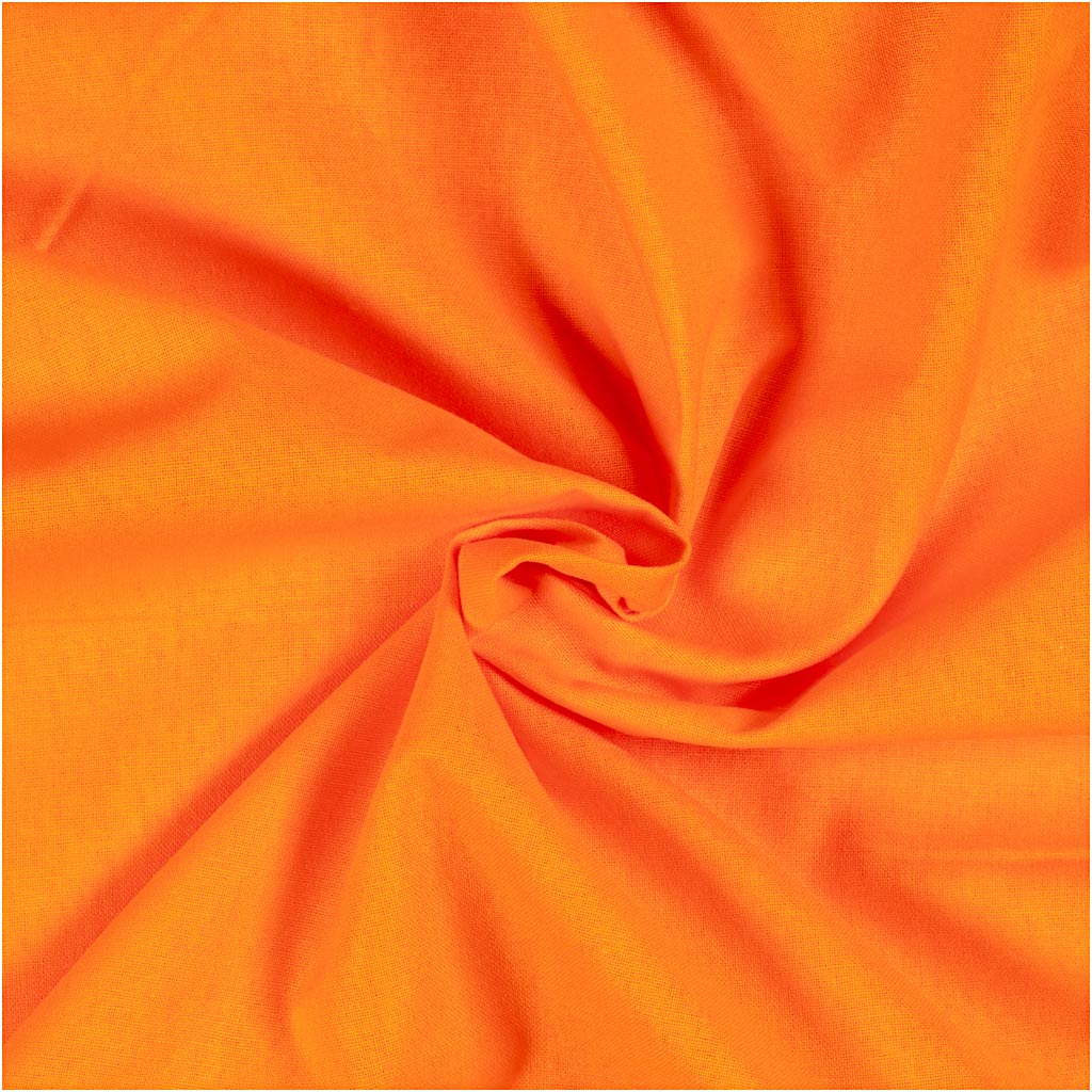 Tissu Creativ company, l: 145 cm, 140 gr, orange, 5 m 1 boîte
